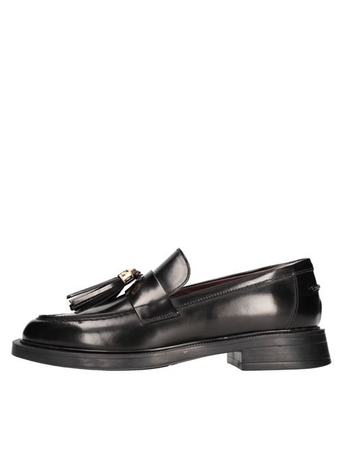 Loafers in leather LORENZO MARI | GINEVRA 02 ABRASIVATONERO